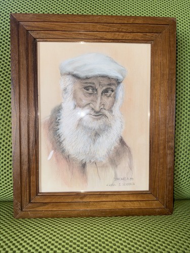 Portait homme barbu r - -,
