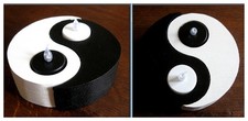 porte-bougie Yin Yang - bougies incluses