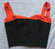 Haut Court Crop Top Femme " HERVE LEGER PARIS " Taille 2