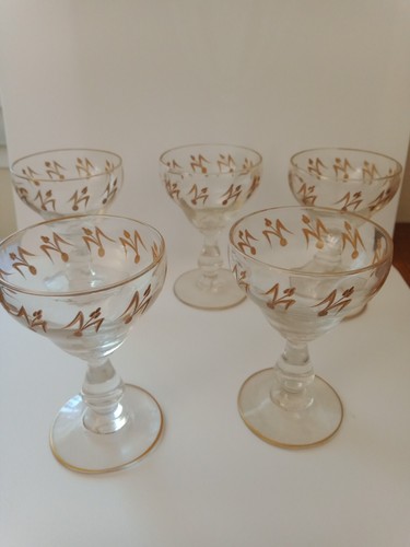 Lot verres ancien coupés - ancien,