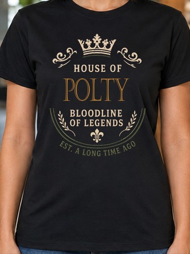 Polty surname ladies shirt - polty,