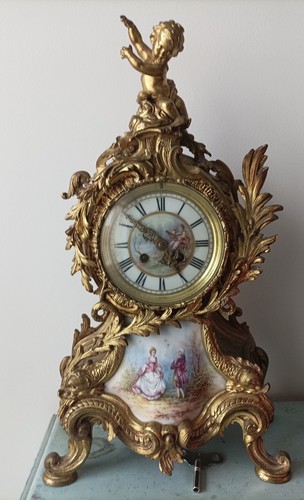 Horloge pendule rococo - pendule,