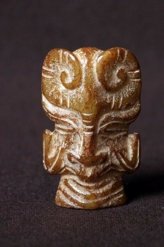 Ancien bijou pendentif masque - bijou,