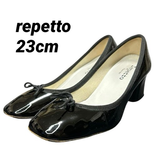 Repetto camille black patent - repetto,