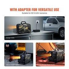 Chauffage camion,camping car, bateau,Diesel Portable 8KW  Tout-en-un Bluetooth