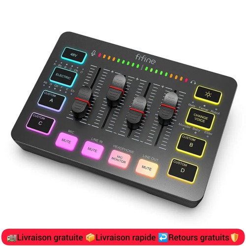 Mélangeur audio rgb canaux - mélangeur,