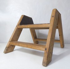 escabeau de bibliothèque marche pied vintage