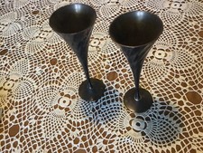 Vintage Pair of Brass Spiral