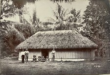 TAHITI PAPEETE Circa 1900  Case Tahitienne
