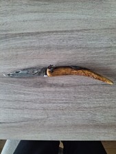 ancien couteau pliant modèle chasse couteau manche corne ancien couteau pliant