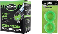Slime 30070 29" Bike Tube with Puncture Sealant and 20274 Tire Liners