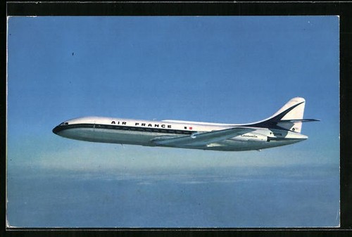 Carte postale avion caravelle - carte,
