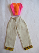 BARBIE - PANTACOURT ECRU et HAUT FLUO des années 80-90 - 249-13