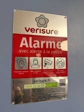 Plaque alarme Verisure neuve