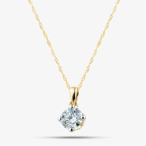 Collier pendentif solitaire