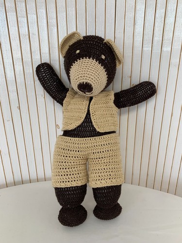Peluche ours nounours crochet - peluche,