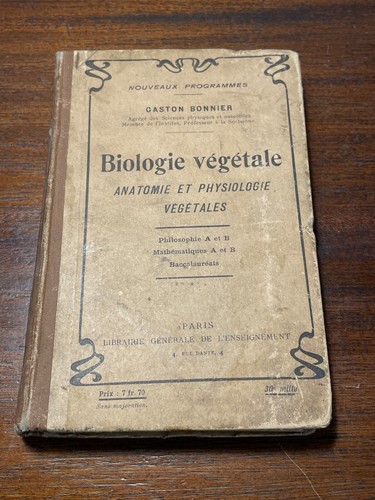 Livre biologie végétale par - livre,