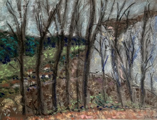 Peinture pastel gras - peinture,