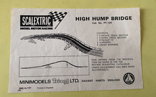 Scalextric notice pont PT 101 années '60