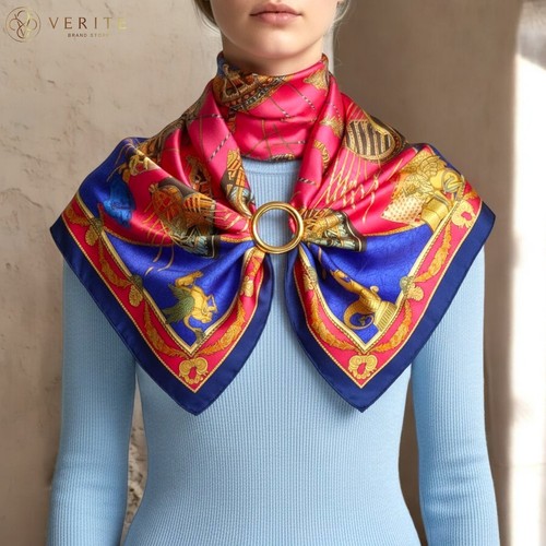 Rare vintage foulard soie - foulard,
