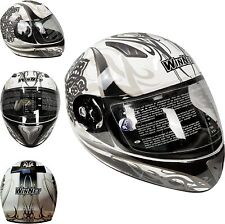 Casque Moto Intégral Femme Visière DVS Lunettes Sombres