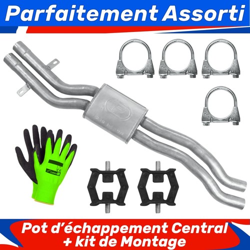 Pot échappement central - d’échappement,
