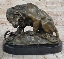 Statue En Bronze Signée Barye