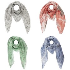 Foulard en coton deux tons