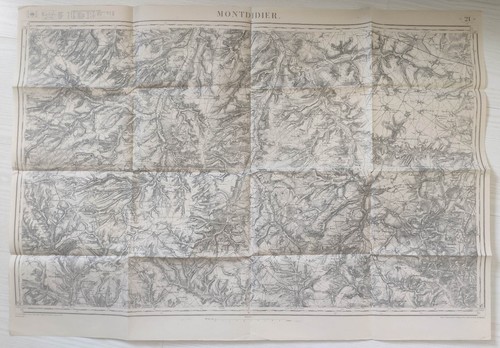 Carte etat major montdidier - major, de