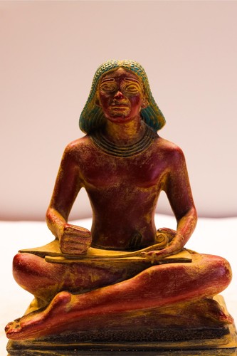 Magnifique statue scribe - statue, de