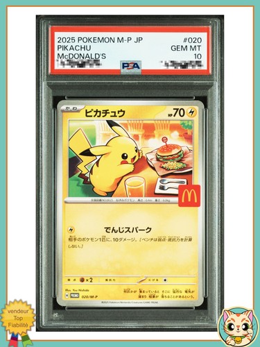 Psa10 pikachu promo mcdonald - psa10, mcdonald's
