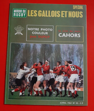 1964 Miroir du rugby n°35 CAHORS RUGBY GALLOIS GALLES FRANCE LE 13 PERPIGNAN + P