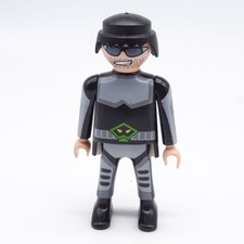 38551 Playmobil Homme Gris Noir Vert Espace Agent Secret Espion