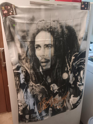 Bob marley textile poster - bob,