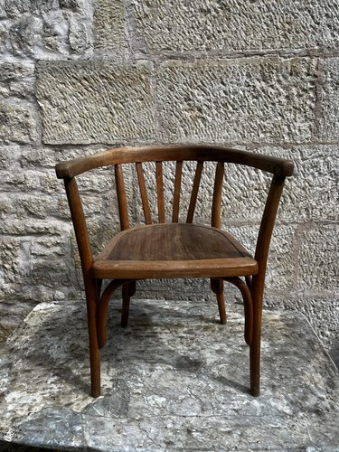 Fauteuil bois courbé japy - bois,