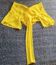 Haut de lingerie à nouer jaune Taille S