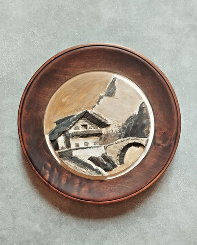 Bas relief bois sculpté - en, «