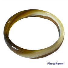 Bracelet en Jade marron clair