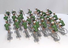 Lot de 25 cyclistes miniatures Cofalu Vert - Tour france