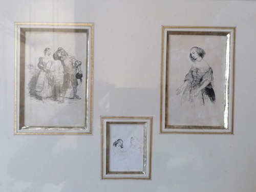 Dessin lavis xviii xix ème - dessin, xviii-xix