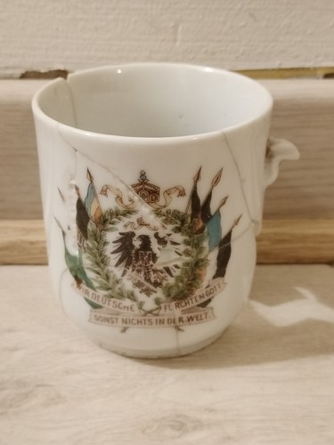 Tasse allemande porcelaine ww1 - tasse,