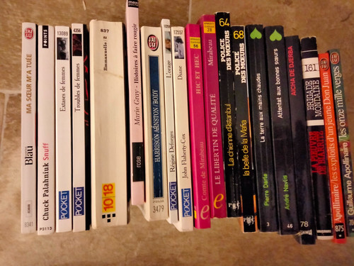 Lot romans erotiques - de, 24