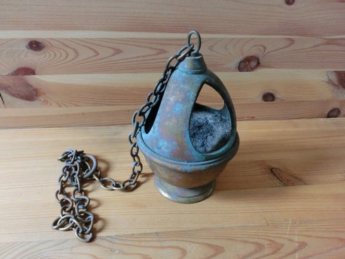 Antique encensoir bronze - antique, ou