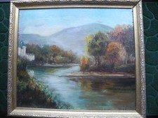 TABLEAU:  PAYSAGE chateau/