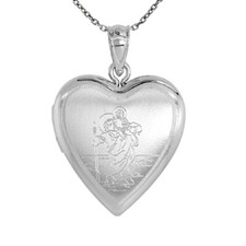 Argent Sterling Gravé Saint