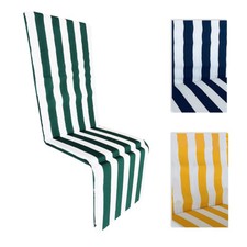 Lit Matelas Coussin Pour Chaise Longue Prendisole Plage Jardin 45x170 Cm Rayures