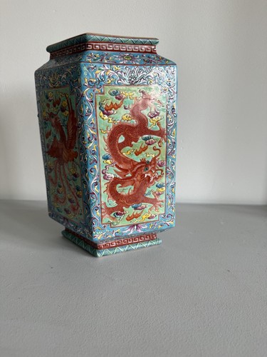 Vase chinois emaille original - emaille,