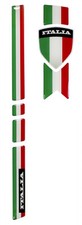 Kit stickers déco plaque avant 3D Italia compatible avec Vespa GTS 125 + Supe...