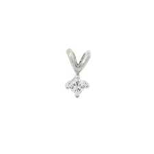 14k or Blanc 0.18ct Diamant