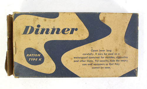 Ration type dinner us - us, k